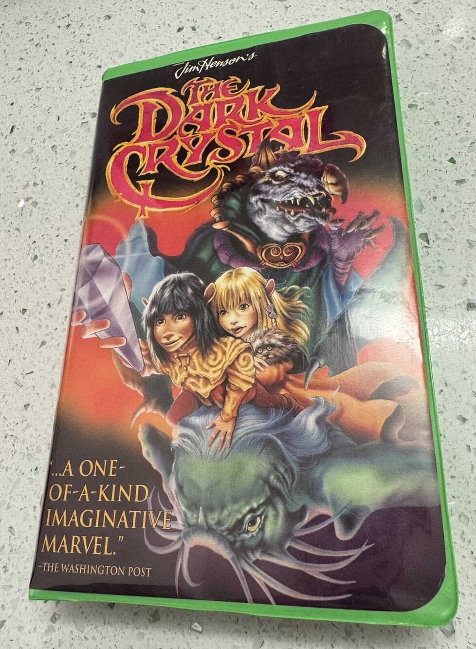 The Dark Crystal VHS from 1994 Vintage Jim Henson Fantasy Muppets 1982 Movie
